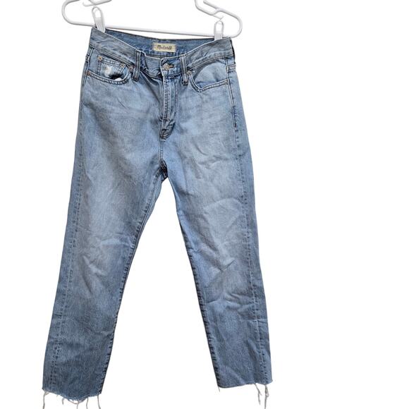 Madewell Jeans womens size 26 blue the perfect summer jean light wash frayed hem - Picture 1 of 9